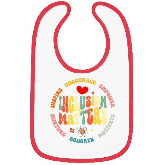 Groovy Inclusion Matters Special Education Teacher Bibs