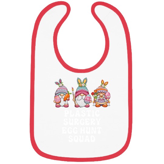 Plastic Surgery nurses Easter Gnomes Bibs