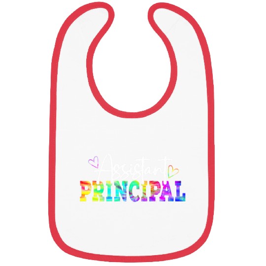 Tie Dye Assistant Principal Funny Back To School Worker Bibs