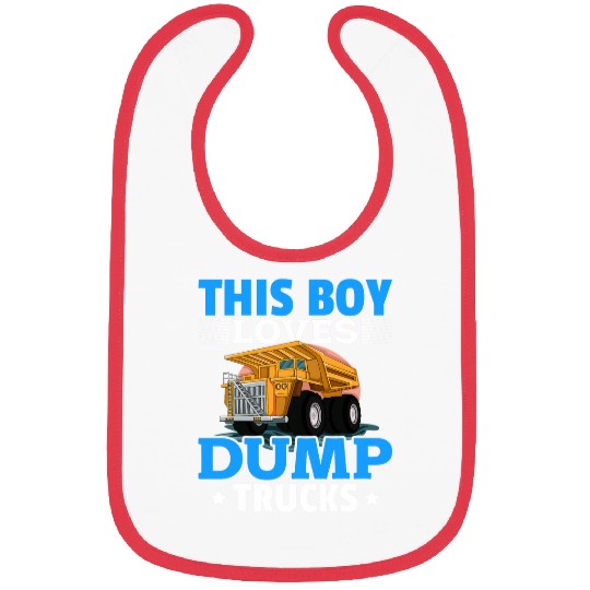 Dump Truck This Boy loves Dump Trucks 2 Bibs