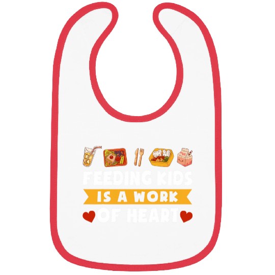 School Cafeteria Worker Lunch Lady Feeding Kids Is A Work Of Bibs