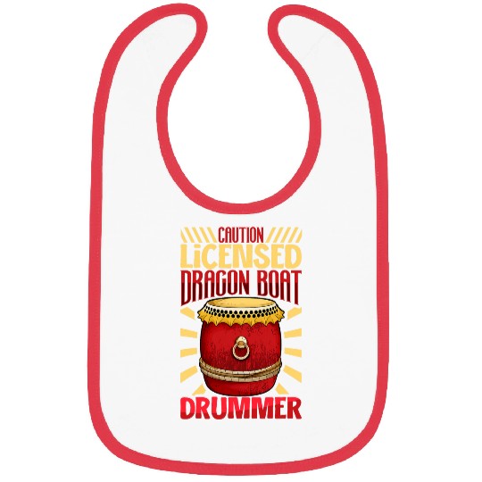 Caution licensed dragon boat drummer Bibs