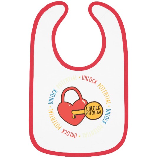 SPED Teacher Unlock Potential Neurodiversity ASL SPED Teache Bibs