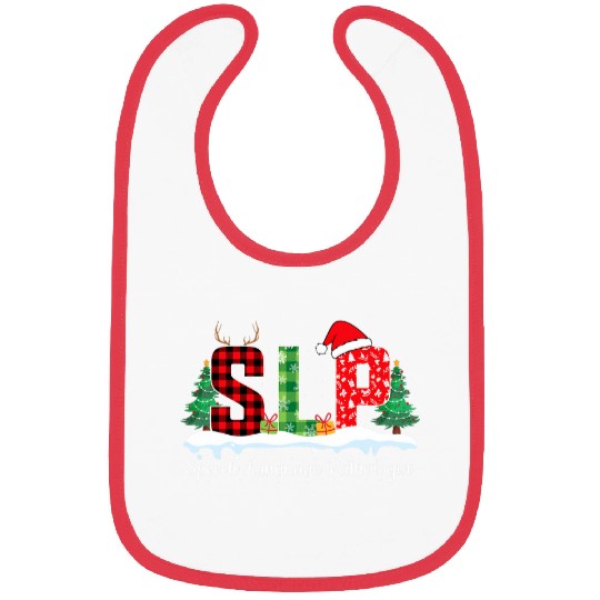 Speech Language Pathology Christmas SLP Speech Pathologist Bibs