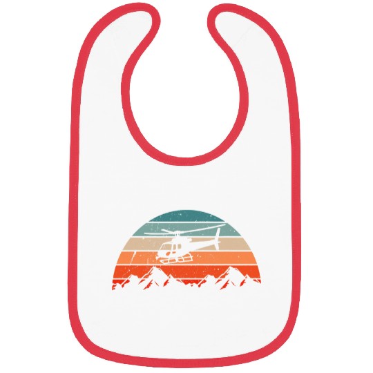 vintages Retro Helicopter Flying Chopper Pilot Bibs