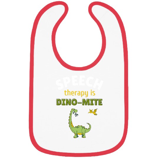Speech Language Pathologist SLP Teacher Speech Therapy Dino Bibs