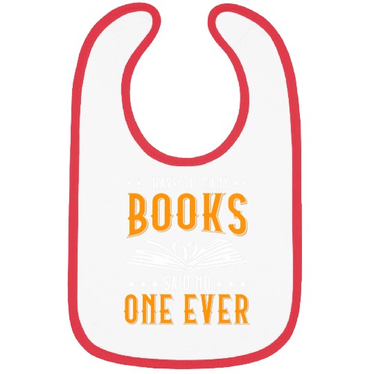 Bookworm Reading Lover Books Cats Tea 1 Bibs