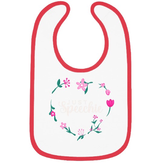 Speech Language Pathologist Therapy Just Speechie Floral SLP Bibs