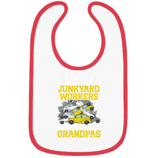 Scrapyard Retired the bests grandpas Junkyard Worker Bibs
