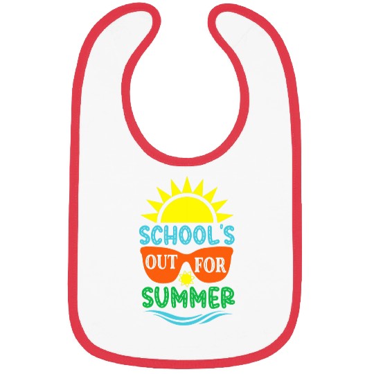 Schools Out For Summer Funny School Summer Tee Bibs