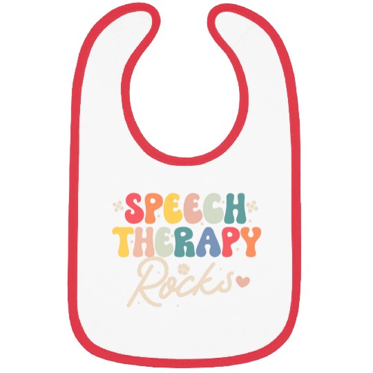 Speech Therapy Speech Language Pathologist SLP School Women Bibs