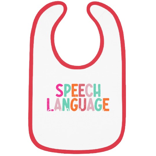Speech Therapy Retro Speech Language Pathologist Therapist 2 Bibs