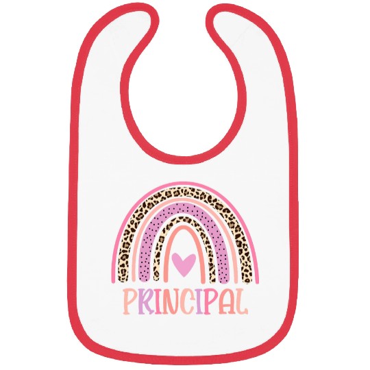 School Principal Rainbow Teacher Appreciation Teaching Bibs