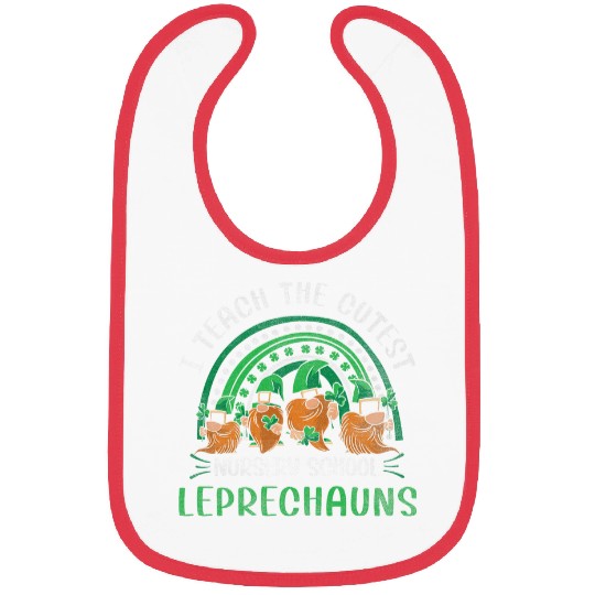 I Teach The Cutest nursesry School Leprechauns St Patricks Bibs