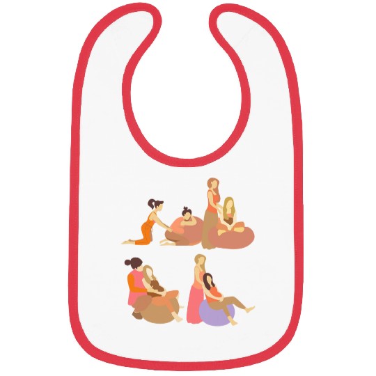 Birth Worker Cute Doula Profession Bibs