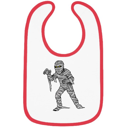 Spooky 2Fun Mummy Wrap Eyes Happy Halloween Trick Treat Bibs