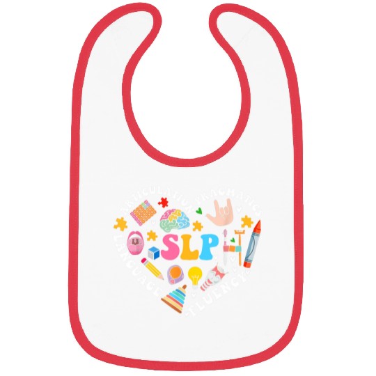 Speech Therapy Speech Language Pathologist Therapist SLP 6 Bibs