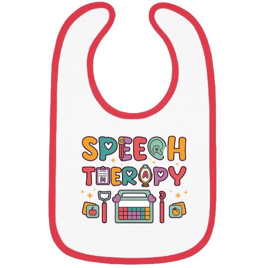 Speech Therapy Therapist Pathologist SLP Session Case Worker Bibs