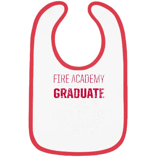 Academy Student Hardwork Fireman Graduation Bibs
