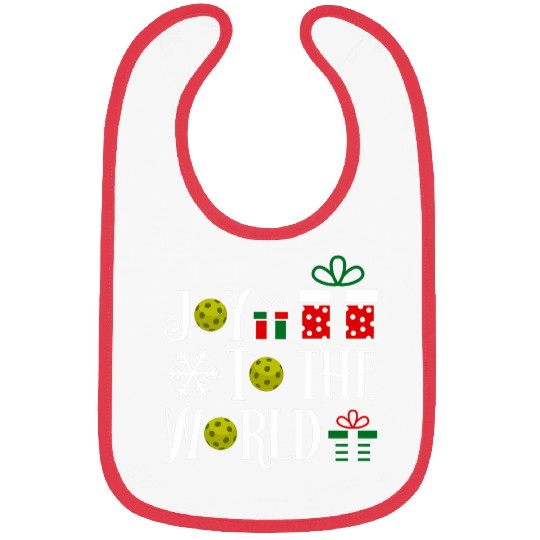 Joy To The World Pickleball Christmas Bibs
