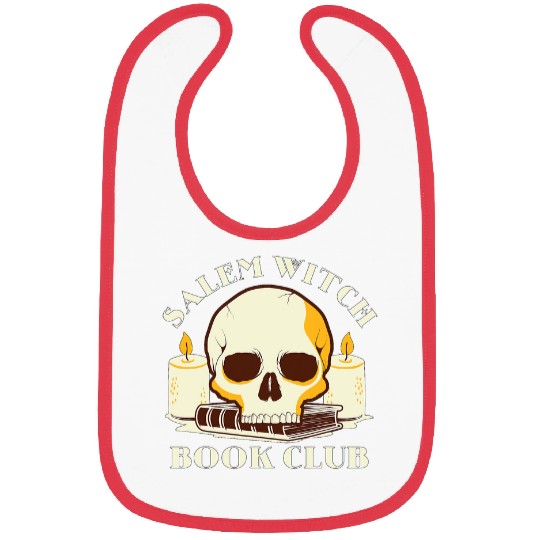 Funny Halloween Salem Witch Book Club Bibs
