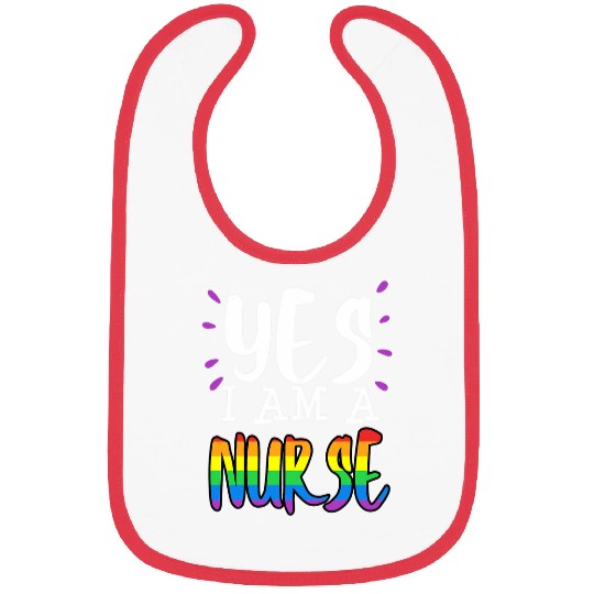 nurses Gay Pride LGBT Lesbian Nursing Student RN CNA Bibs