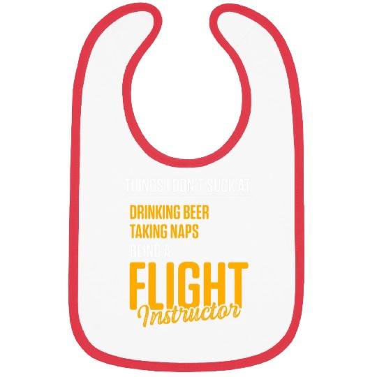 Flight Instructor Pilot Aviation Trainer 33 Bibs
