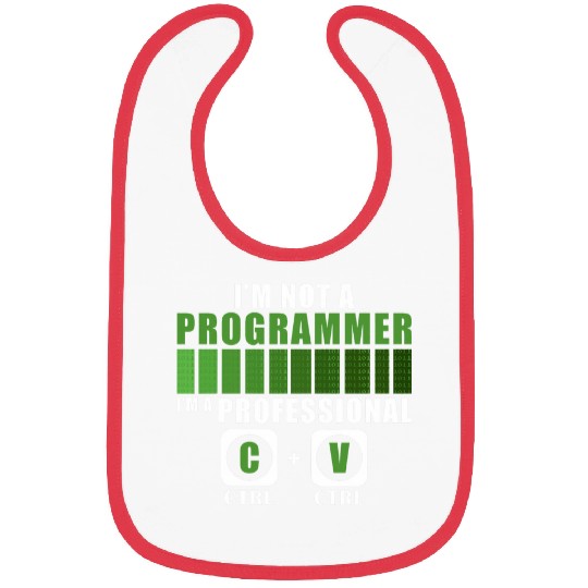 Im Not A Programmer Funny Programming Computer Coder Bibs