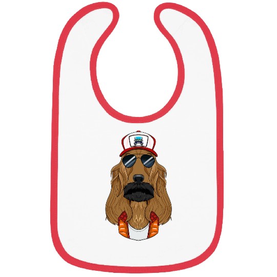 Trucker Dog I Truck Driver Cocker Spaniel Bibs