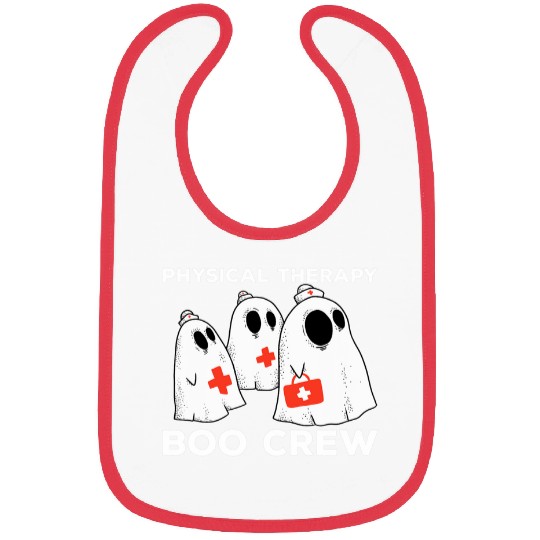 Spooky Physical Therapy Boo Crew Halloween Costume Bibs