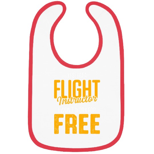 Flight Instructor Pilot Aviation Trainer 25 Bibs