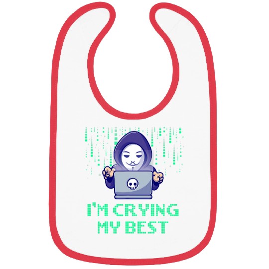 Im Crying My Inspirational Computer Programming Bibs