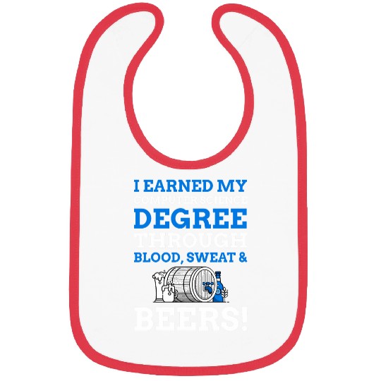 Funny Computing Degree Gifts Qualified Computer Scientist Bibs