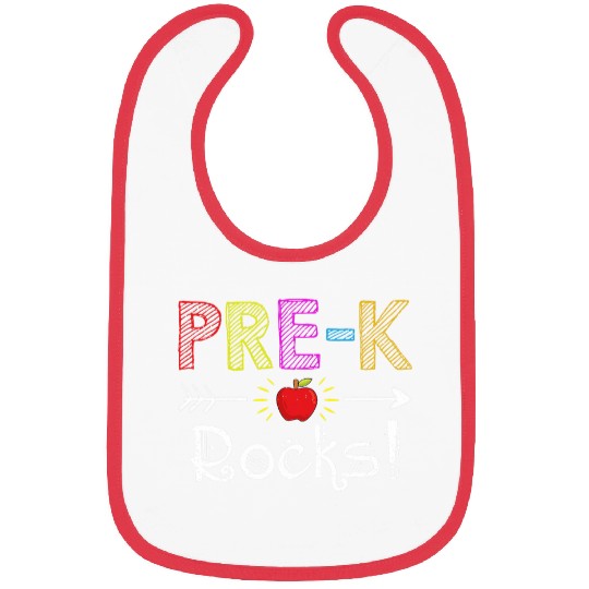 PreK Rocks Teacher Student Funny Back To School Bibs