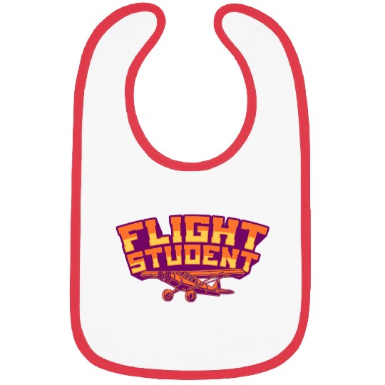 Flight Student Retro Student Pilot Aviation Training Aviator Bibs