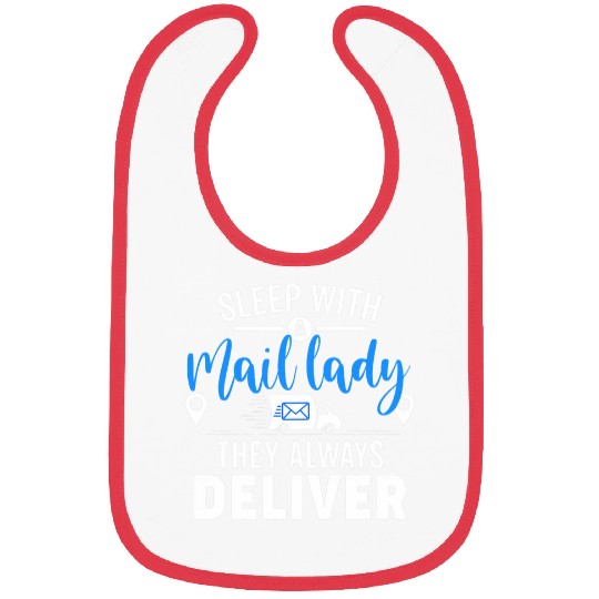 Womens Post Office Funny Postal Worker Mailman Mail Lady Bibs