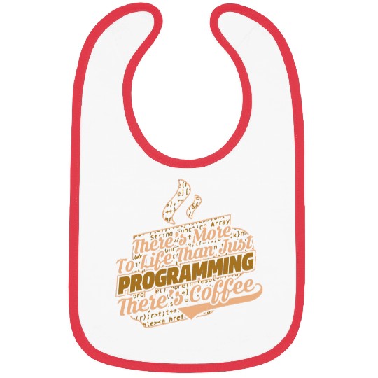 Funny Coder Coding Software Engineer Coffee Programmer Bibs
