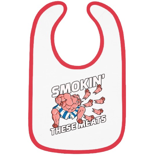 Smokin These Meats Pork Karate Delicious Ham Bibs