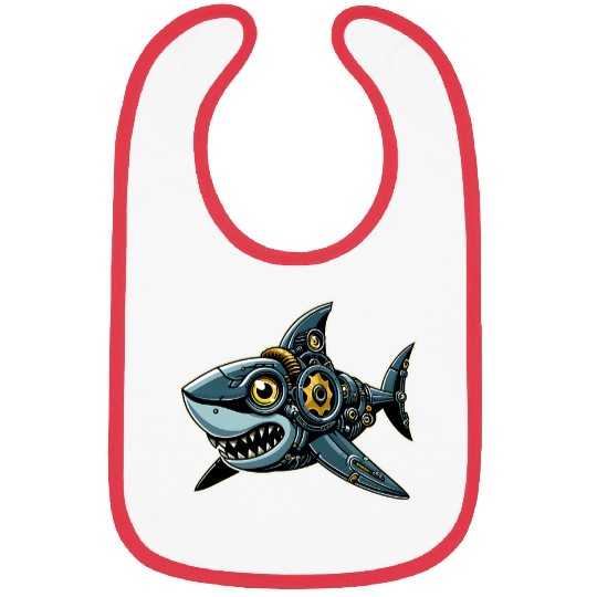 Shark Robots Robotics Engineering Technology Programmer Bibs