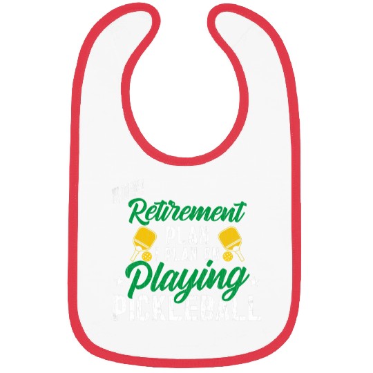I Plan On Playing Pickleball Funny Player Paddle Graphic Bibs