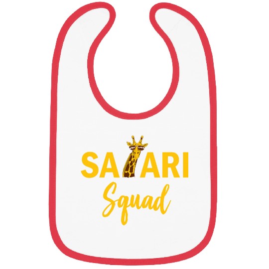 Safari Squad Giraffe Zoologist Animals Zoo Lovers Bibs