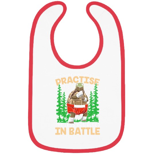 Turtle Karate Martial Arts Training MMA for MMA Lovers Bibs