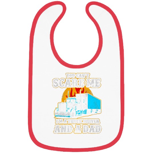 Mens Truck Driver Trucker Dad Father Funny Bibs