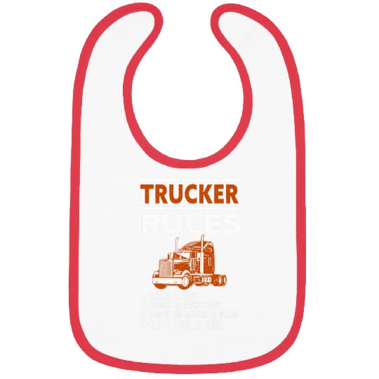 Trucker Rules Design for a Truck Driver 2 Bibs