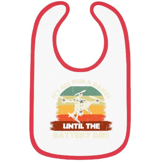 Funny Drone RC Pilot Fun Games Until The Battery Dies 2 Bibs