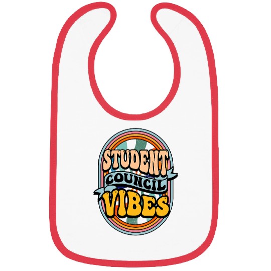 Groovy Student Council Vibes Retro School Student Council Bibs