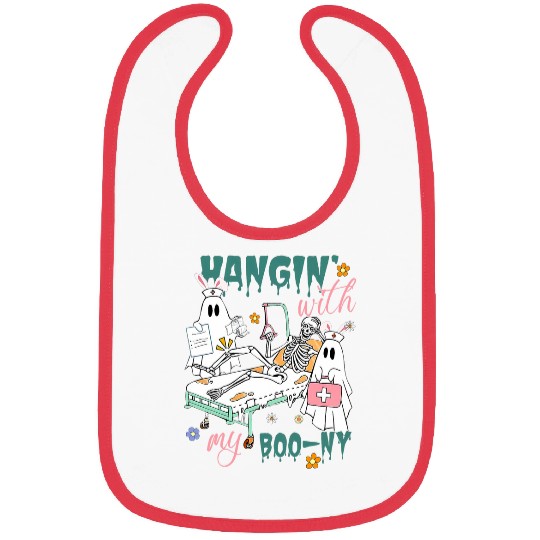 Happy Easter Day Spooky Skeletal Bones Orthopedic nurses Bibs