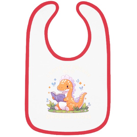Dino Book Reading Dinosaur Reading Lovers Dinosaur Book Bibs