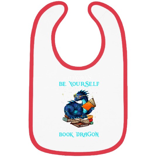 book dragon always book dragon book lovers Bibs
