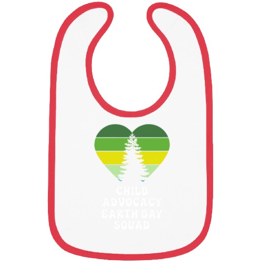 Child Advocacy Social Worker Earth Day Squad Bibs